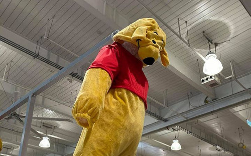 「喪氣維尼」懸空高掛嚇壞民眾  網驚呼: 習近平怎會吊在那邊?