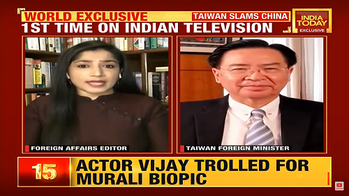 吳釗燮登印媒20分鐘！中國又跳針喊：「台獨」