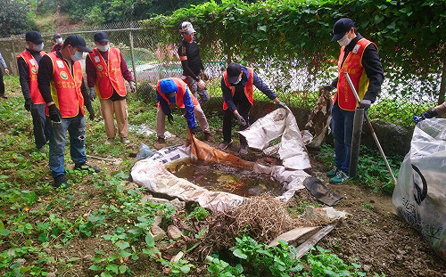 防登革熱疫情蔓延   新北備役替代役男孳清百坪空地