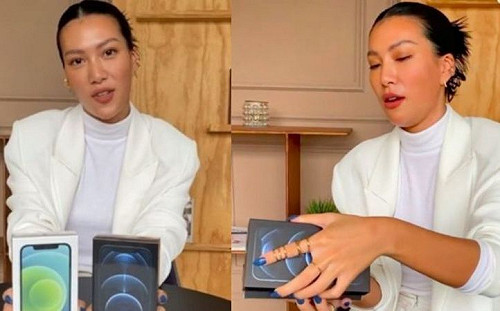 iPhone 12顏色要選啥？  部落客女神搶開箱  粉絲一看瘋掉