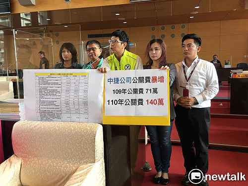 中捷明年公關費翻倍  遭綠營議員周永鴻酸「運量可以翻倍？」