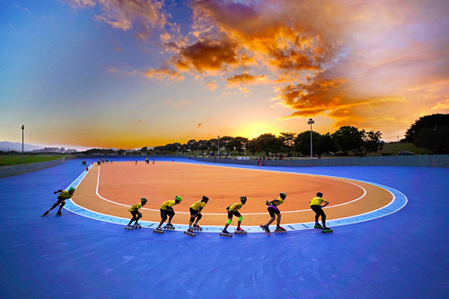 直排輪愛好者假日必衝!新莊直排輪場升級國際規格