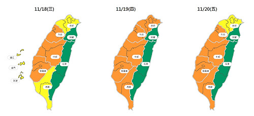 彰化、雲林出現紅色警報！空氣品質連３天「一片橘」