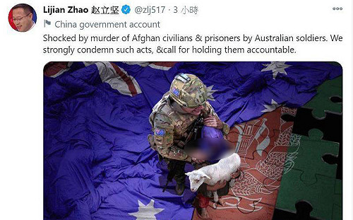 趙立堅po澳軍割喉男童圖闖禍 華春瑩代答 : 中澳關係的確出了問題