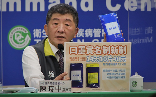 降價增量！陳時中：實名制口罩14天10片40元  12/31藥局搶先賣