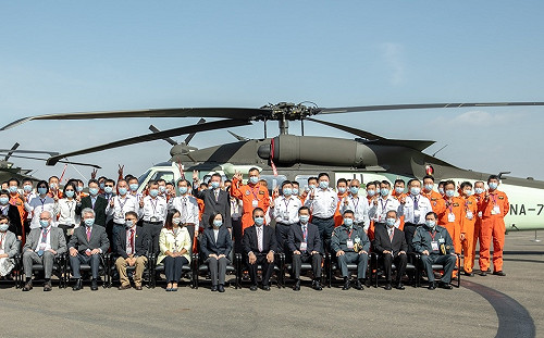 黑鷹機隊復編  蔡英文：空勤總隊救難具關鍵地位