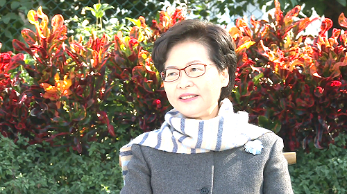 (影)新年談國安法 林鄭月娥語出驚人：香港再無暴亂事件