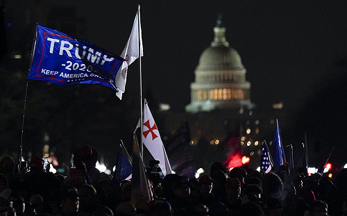 華府挺川示威混亂6人被捕  民兵組織意圖阻止拜登上任