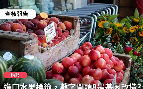 標籤「8字頭」就是基改水果?  事實查核中心：假消息！