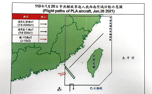 再挑釁!  共機多架次侵擾我國西南空域