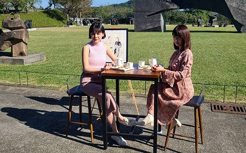 侯市長出題！副發言人戴湘儀ft.最美插畫家揮灑新北市花「茶花」