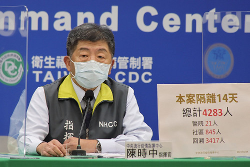 武漢肺炎》部桃隔離4283人!陳時中:醫院521人已隔離期滿