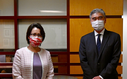 拜登上任後首次！蕭美琴會晤美亞太助卿金成
