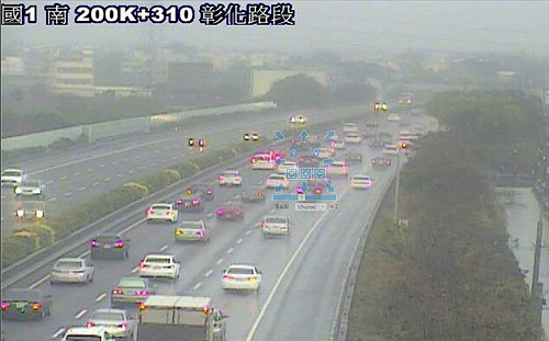 國1南向彰化至埔鹽車多注意！高公局：下午車流恢復正常