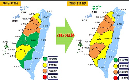 春節降雨不夠「解渴」 2/25起將進一步加大節水力道