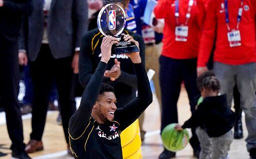 NBA/命中率百分百砍35分 字母哥奪明星賽MVP
