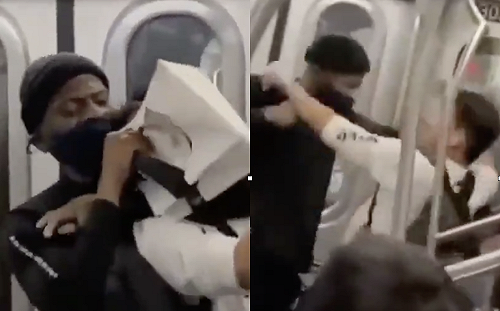 (影)美種族仇恨攻擊事件頻傳  亞裔紐約地鐵慘遭毒打無人相救