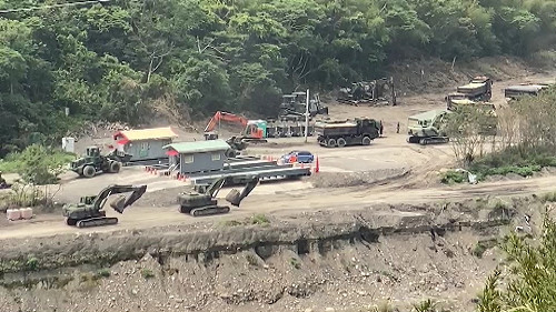 國軍進駐  明德、石門水庫清淤大作戰