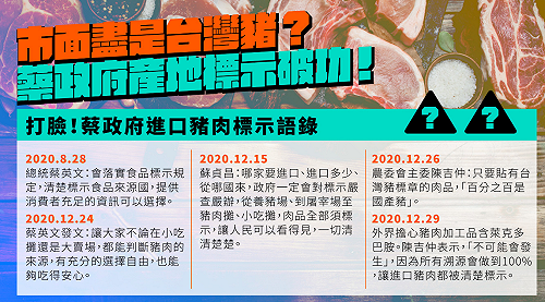 消失進口豬去哪？國民黨質疑政府產地標示破功