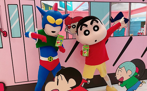 不用旅遊泡泡也看得到  蠟筆小新到台中會粉絲