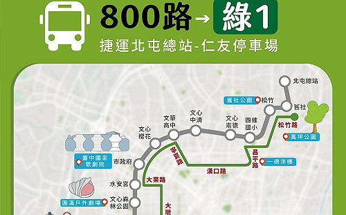 試營運最後一天！中捷綠線25日通車 10線公車動線調整