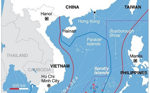 越南軍事化南海人工島礁　規模與中國相當