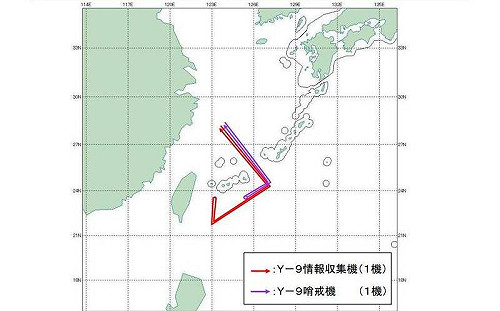共機繞道宮古海峽逼近台灣? 日機急升空監控