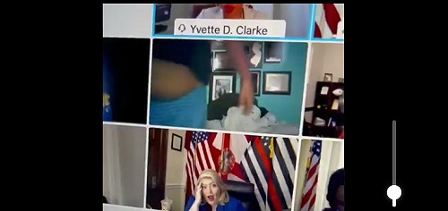 在家工作狀況多！美國會議員出席視訊聽證會 不但著睡衣還露大肚喃