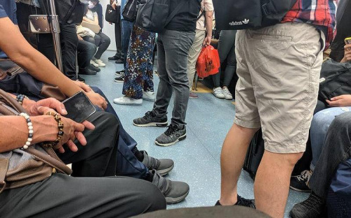 台鐵上班人潮「站滿車廂」！網無奈：不去公司沒錢過活