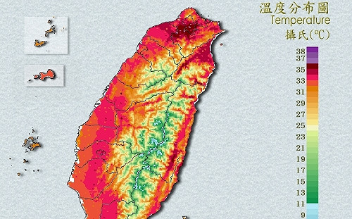 快訊》燒番薯！台北熱飆37.1度 氣象局：16縣市高溫特報