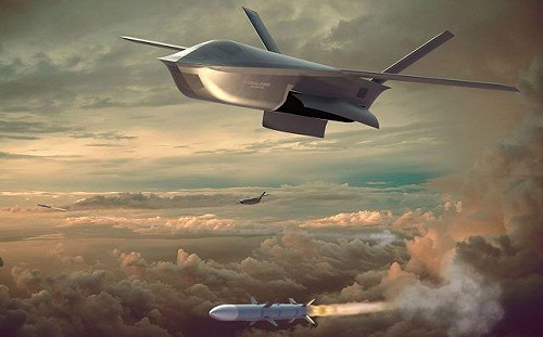未來空戰是這樣?美公布無人機自帶空對空導彈空中交戰「想像」