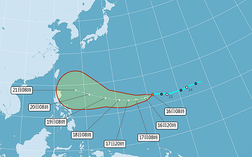 今明兩天仍有局部雷陣雨！吳德榮：輕颱奧麥斯是否影響仍需觀察