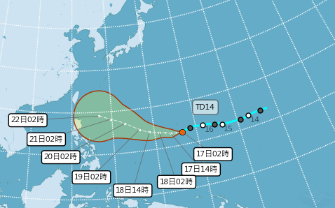 花東6縣市高溫特報 關島熱帶低壓有機會成颱