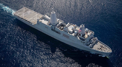 救助海地地震、風災 美軍派LPD-24船塢登陸艦人道救援