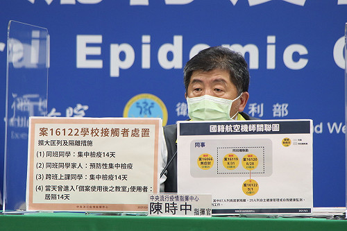 武漢肺炎》防Delta 桃園某高中千人PCR採檢中 陳時中：500位學生家長需同時集中檢疫