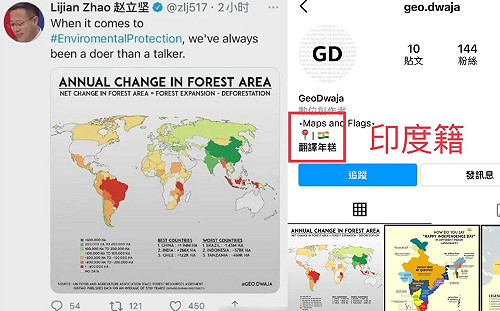 趙立堅中計了？ po「奶茶聯盟」圖 含台灣在內 所有國土爭議地區都獨立了！