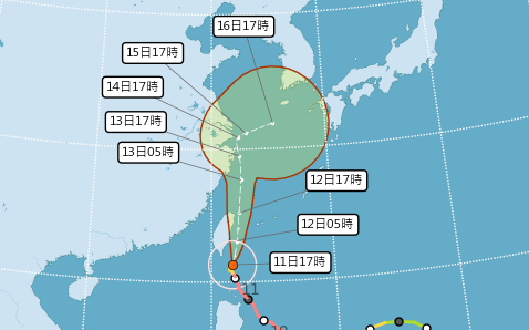 不斷更新》中颱「璨樹」來襲!9/12停班停課最新公布 北北基明停班停課