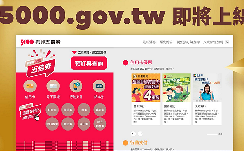 數位綁定、加碼券22日起登記 關貿憂擠爆網路籲分流
