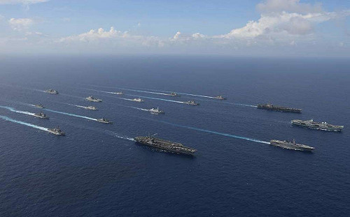 6國菲律賓海聯合軍演！美英3航母＋日1準航母 中共「嚇」出93機應對