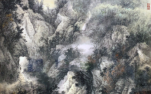 林昆山「看山」新北新莊文藝中心展出