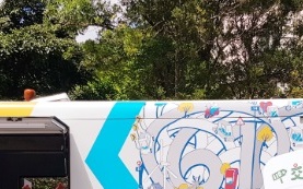 板橋監理站結合行動監理車 坪林國小宣導交安迴響熱烈