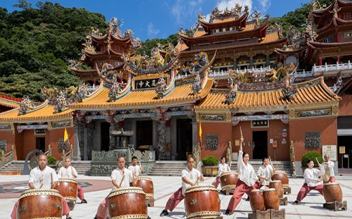 新北瑞芳青雲殿  優人神鼓擊鼓舞步敬謝神農大帝