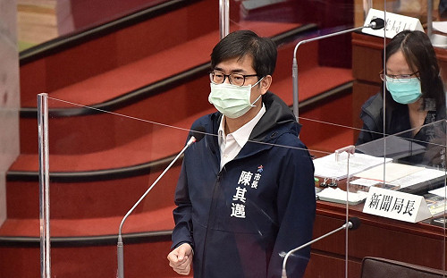 高市府何時宣傳四大公投？ 陳其邁：總質詢期間以市政為優先