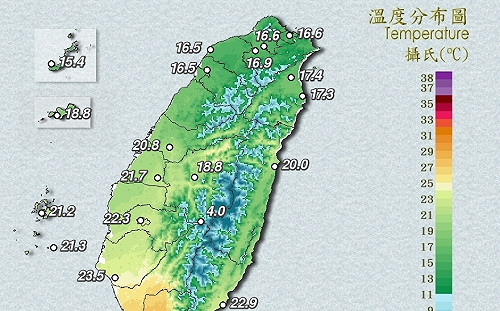 明日清晨低溫下探15度！氣象局：週三轉乾冷