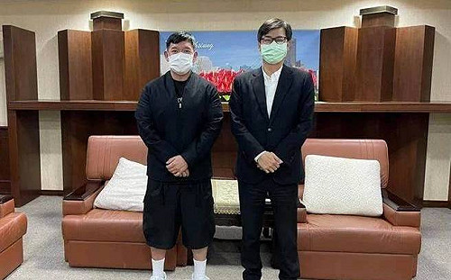 與杜汶澤見面  陳其邁：討論港台文化交流及港人照顧議題