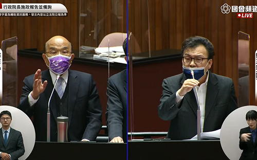 爆口角!蘇貞昌怒嗆鄭正鈐暴力份子「吵死了」、「你才是鬼」