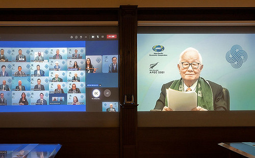 發言爭取支持挺台灣加入CPTPP 張忠謀13日說明APEC領袖會議成果