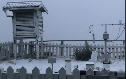 下雪了!  玉山清晨積雪2公分 追雪族注意管制指施
