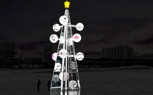 夢幻打卡新地標!16公尺高聖誕樹12/3點亮台南河樂廣場