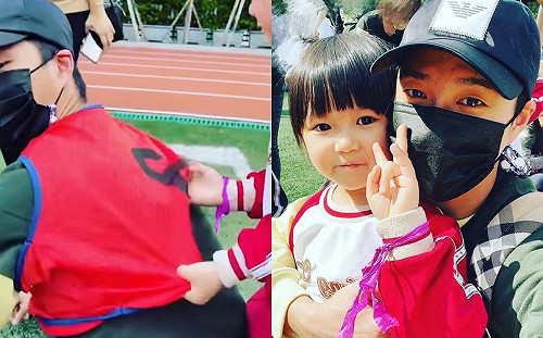 江宏傑參加家長接力賽!Aila醬「1暖心舉動」讓他直呼:好貼心